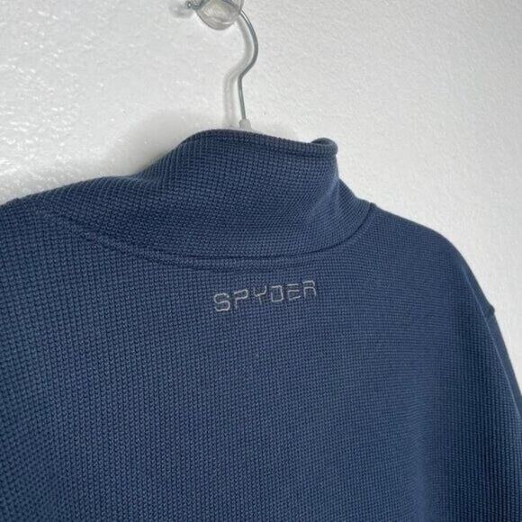 Spyder Mens Jacket Size M Blue Black Long Sleeve Full Zip Warm Color Block - Picture 8 of 16